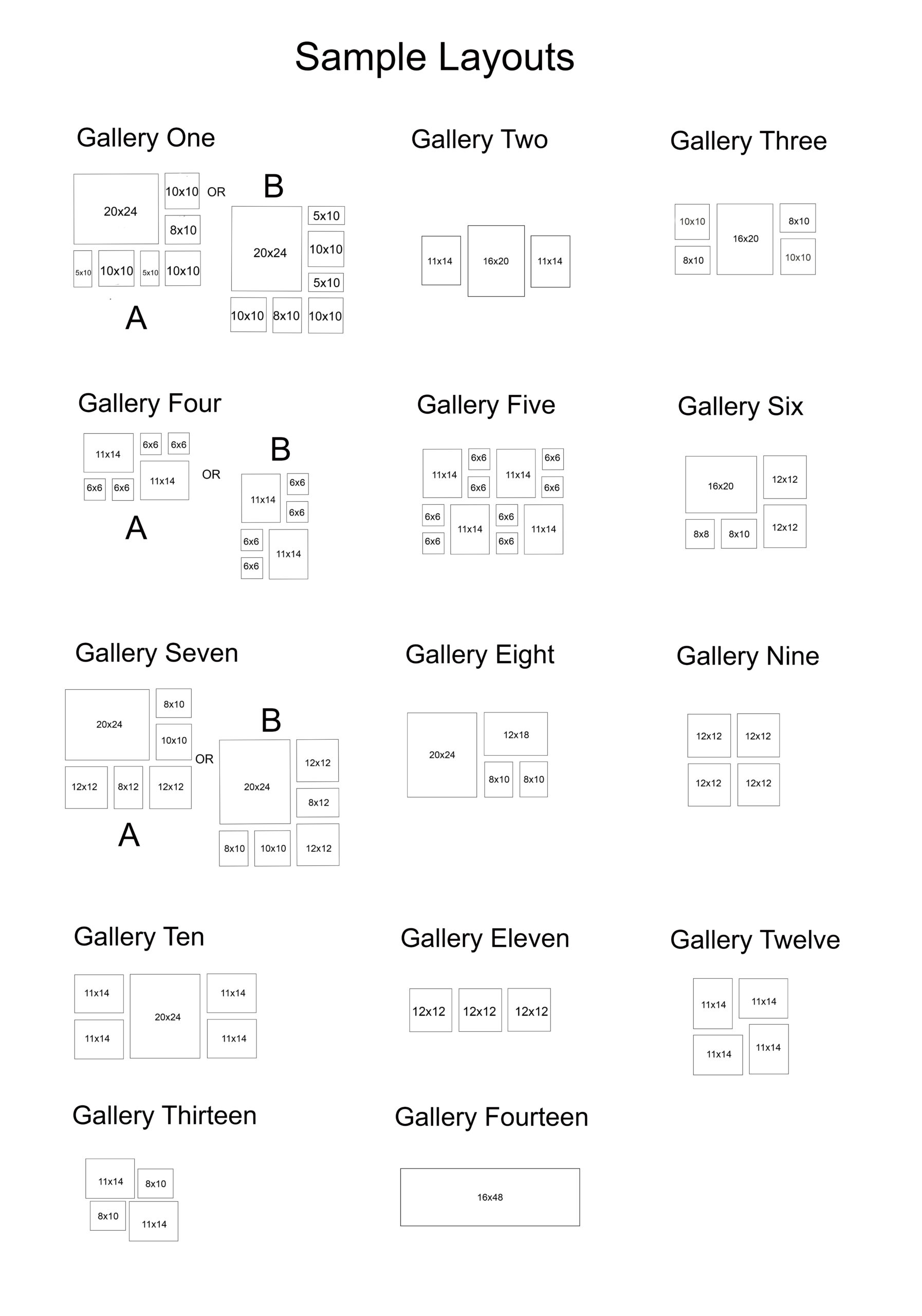 sample layouts